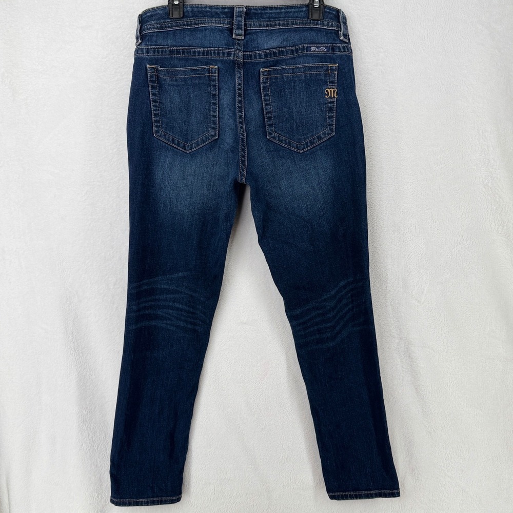Miss Me Skinny Jeans Womens 32 Dark Wash Distressed Button Fly MS5151S364 - Picture 2 of 6